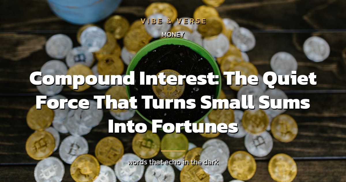Compound Interest: The Quiet Force That Turns Small Sums Into Fortunes