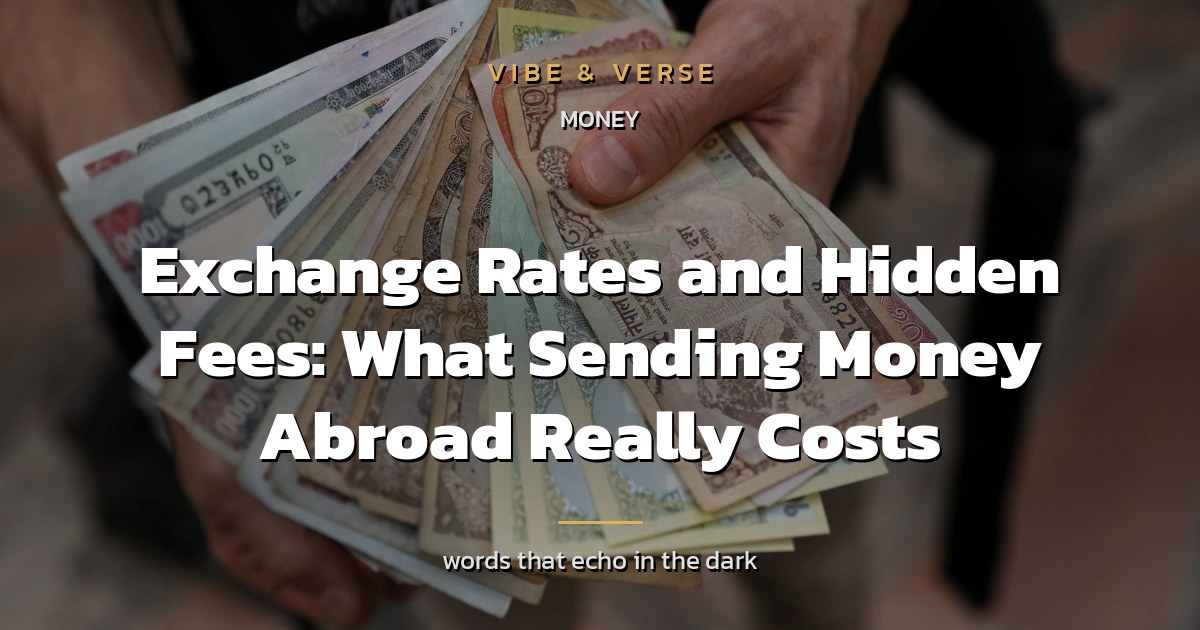 Exchange Rates and Hidden Fees: What Sending Money Abroad Really Costs