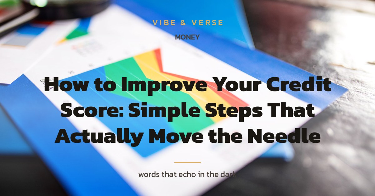 How to Improve Your Credit Score: Simple Steps That Actually Move the Needle