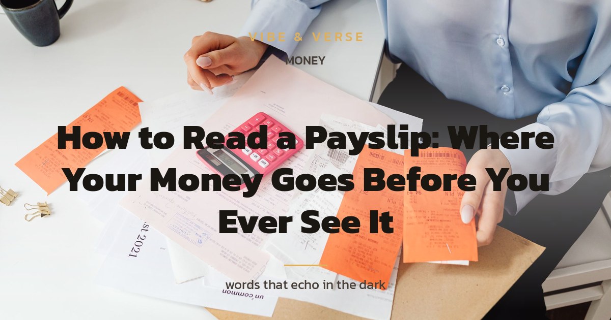 How to Read a Payslip: Where Your Money Goes Before You Ever See It