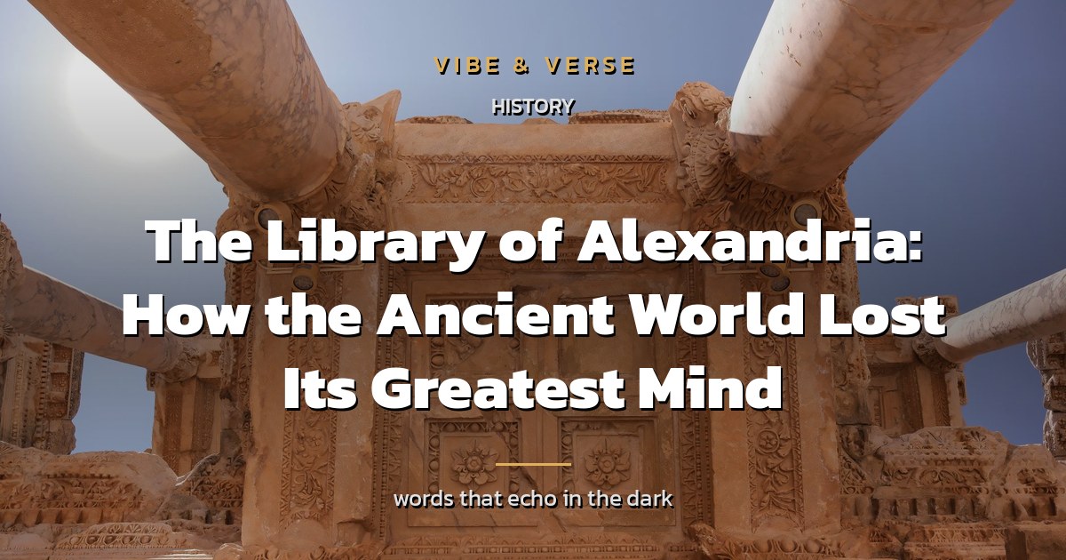 The Library of Alexandria: How the Ancient World Lost Its Greatest Mind
