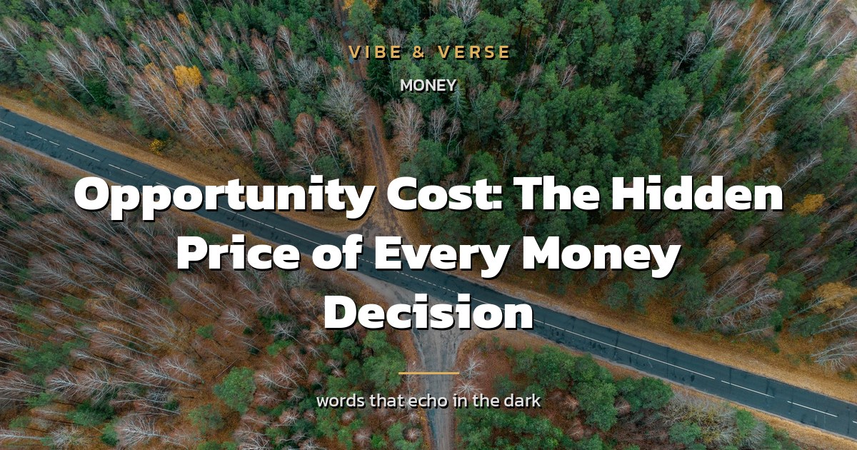 Opportunity Cost: The Hidden Price of Every Money Decision