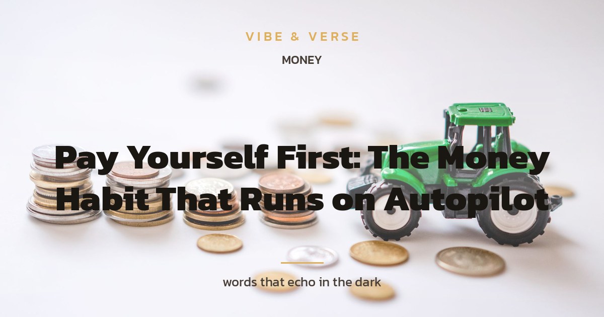 Pay Yourself First: The Money Habit That Runs on Autopilot