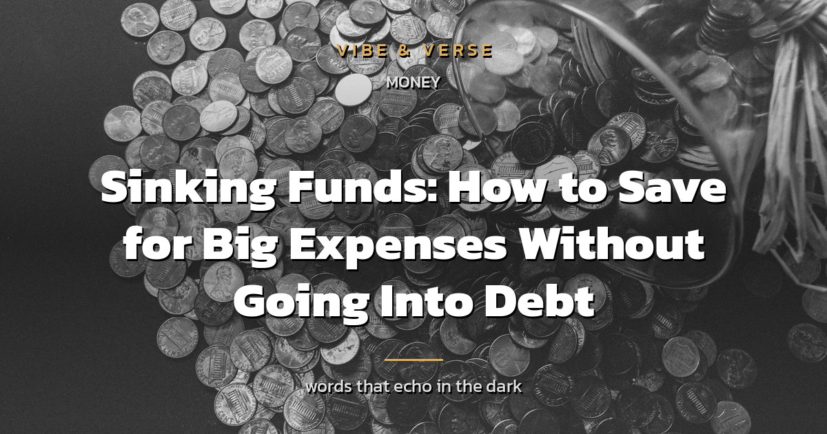 Sinking Funds: How to Save for Big Expenses Without Going Into Debt