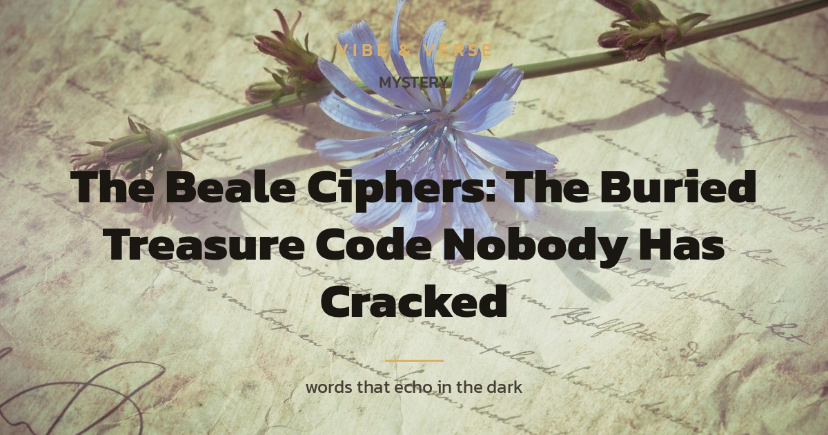 The Beale Ciphers: The Buried Treasure Code Nobody Has Cracked
