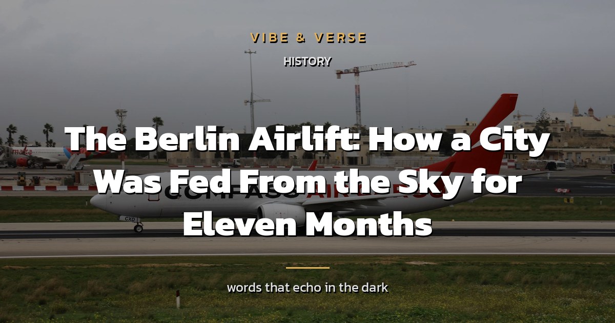 The Berlin Airlift: How a City Was Fed From the Sky for Eleven Months