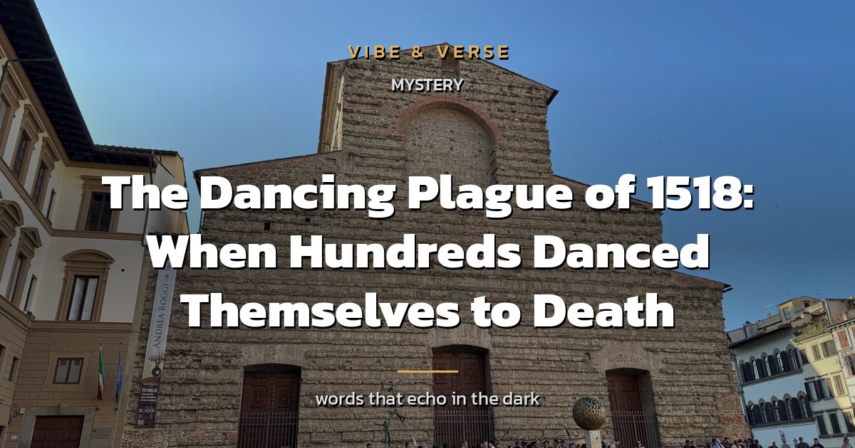 The Dancing Plague of 1518: When Hundreds Danced Themselves to Death