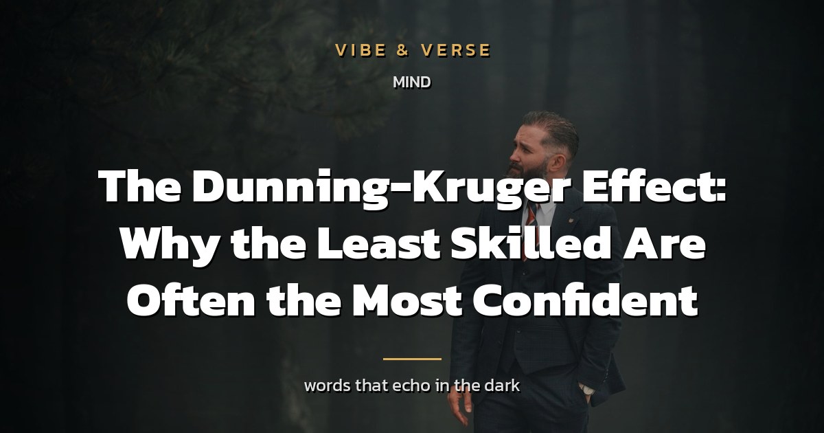 The Dunning-Kruger Effect: Why the Least Skilled Are Often the Most Confident