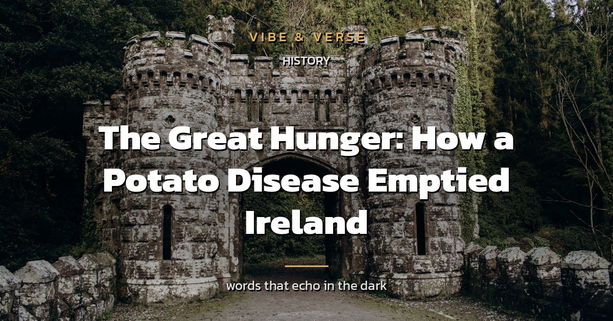 The Great Hunger: How a Potato Disease Emptied Ireland