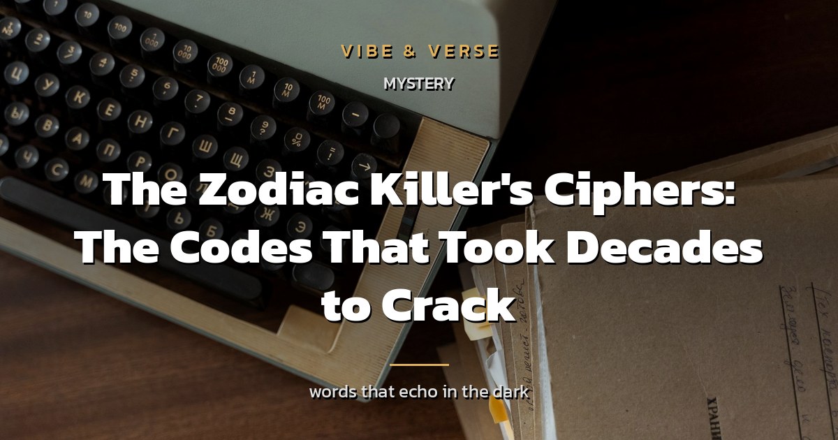 The Zodiac Killer's Ciphers: The Codes That Took Decades to Crack